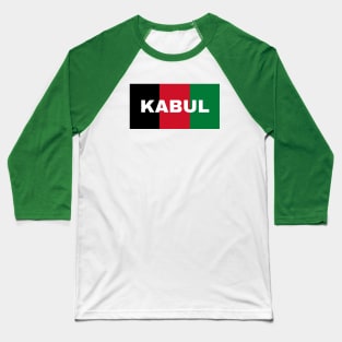 Kabul City in Afghanistan Flag Colors Baseball T-Shirt